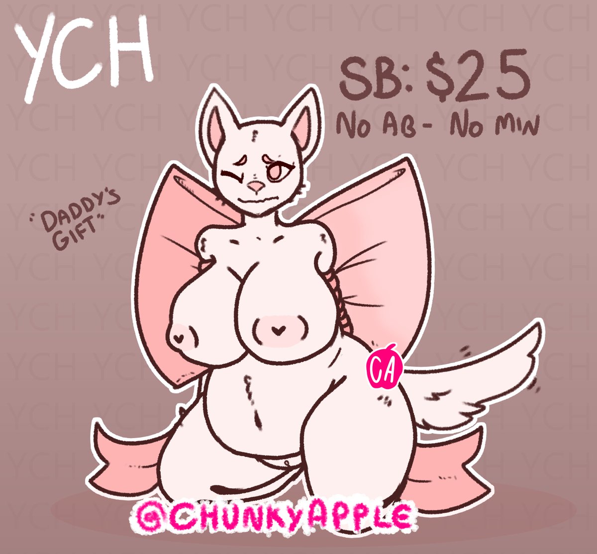 ChunkyAppleNSFW's tweet photo. Daddy's gift YCH !
Any Species | Extras Available
No Min or AB
#NSFW #NSFWYCH #fatfurs #anthro #furry #ych_NSFW https://t.co/DW4QNJODcN