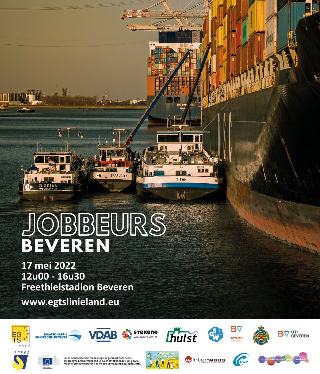 JOBBEURS 2022 | Op zoek naar een nieuwe job? Goed nieuws! Op dinsdag 17 mei 2022 ontmoeten bedrijven uit de grensregio en werkzoekenden elkaar opnieuw op de jobbeurs in het Freethielstadion. Tot dan! 💛💙🦁 <a href="/Maatschappijlso/">MLSO</a> <a href="/gemeenteBeveren/">Gemeente Beveren</a>

👉 Meer info: waasland-beveren.be/jobbeurs