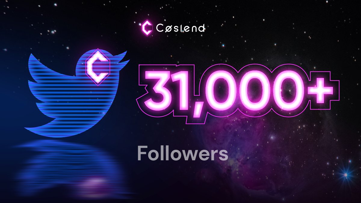 gm⚛️New milestone in Twitter! #Coslend #Evmos #Cosmos