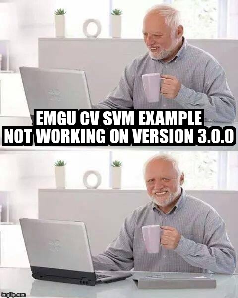 Meme Overflow On Twitter Emgu Cv Svm Example Not Working On Version Https T Co