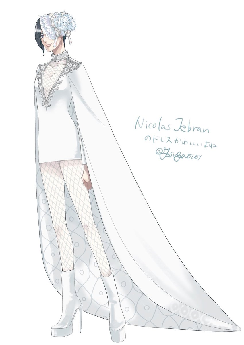 「ショートカット監督生💠ガラ塗った🥰
シルバーとオルトくんミックスな感じ🥰 」|弥🦁🐲👑💀のイラスト