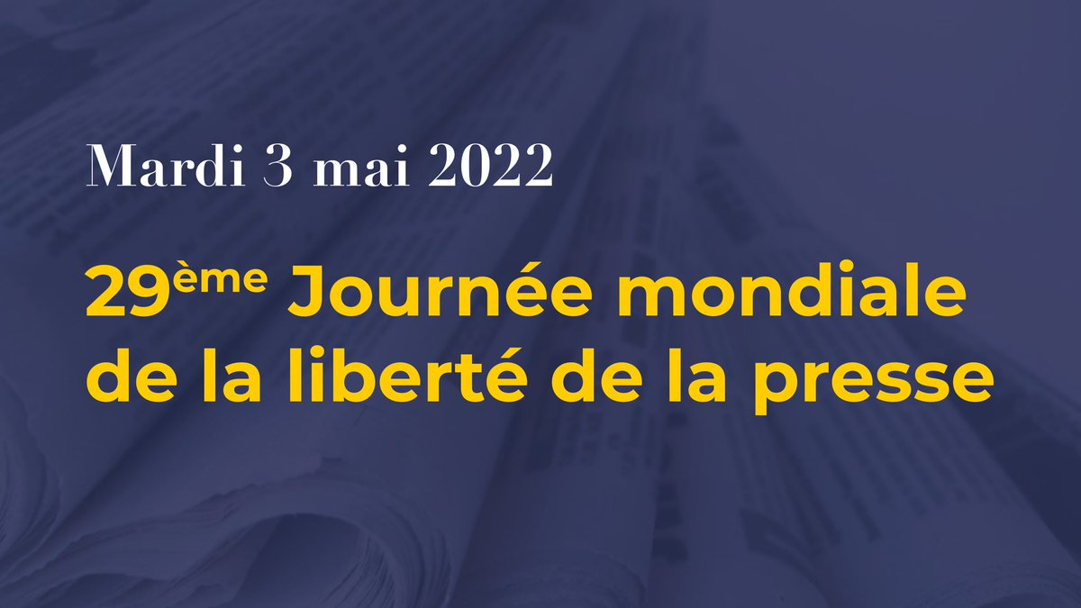 damienadam76's tweet photo. Ce mardi 3 mai marque la 29e Journée mondiale de la liberté de la #presse. 

Depuis janvier dans le monde, 24 journalistes sont morts en exerçant leur mission d’information du public.

Soutenons nos journalistes et défendons sans relâche leur rôle essentiel dans notre démocratie. https://t.co/lHyCfJg7qX