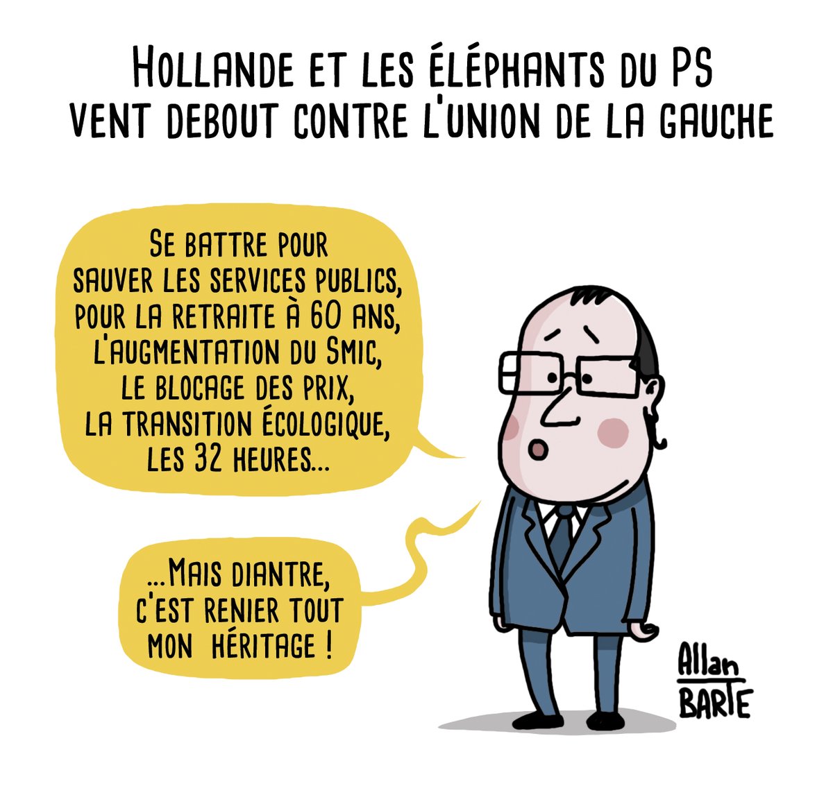 AllanBARTE's tweet photo. Union de la gauche ? Traitrise !
#PS #EELV #LFI #Gs #NPA #NUPES #UnionDeLaGauche #UnionPopulaire 

Pour financer de lutte dessinée
▶️ https://t.co/0masgFkbV8

▶️ Source : https://t.co/4KxmVsTBR3
#Hollande #Cambadelis #Valls #Elephants https://t.co/xtXqnK1gND