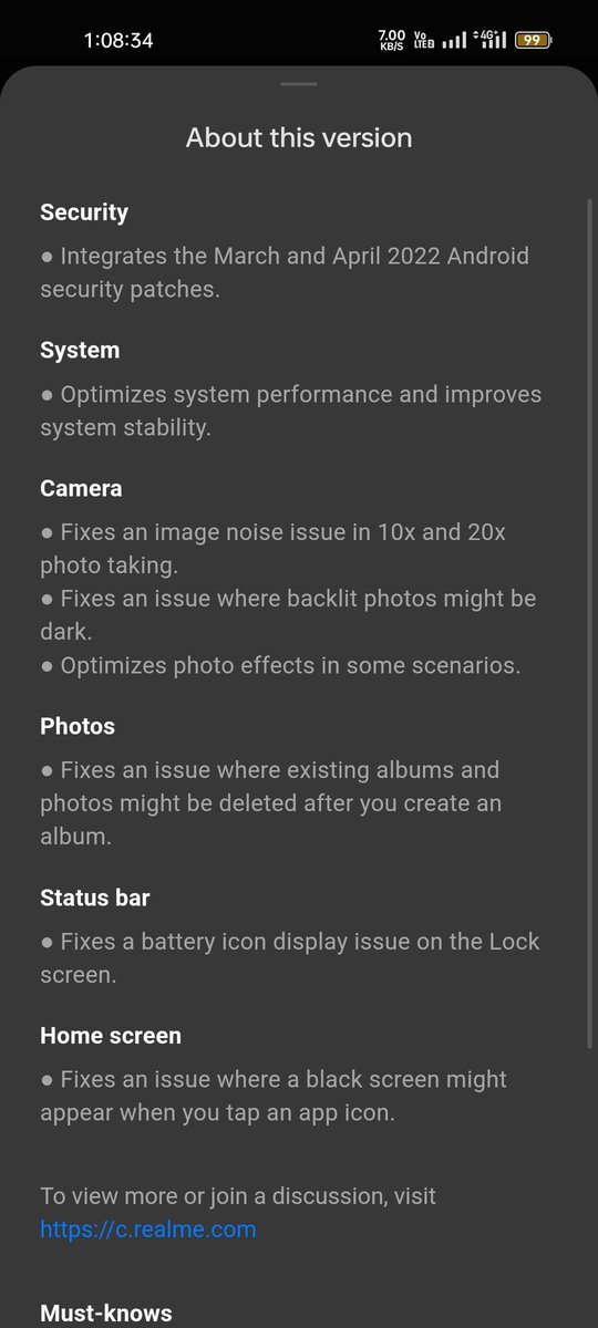 ItsKanti's tweet photo. New update for #GTMASTER edition 
#realme https://t.co/Gba7ZNL3TV