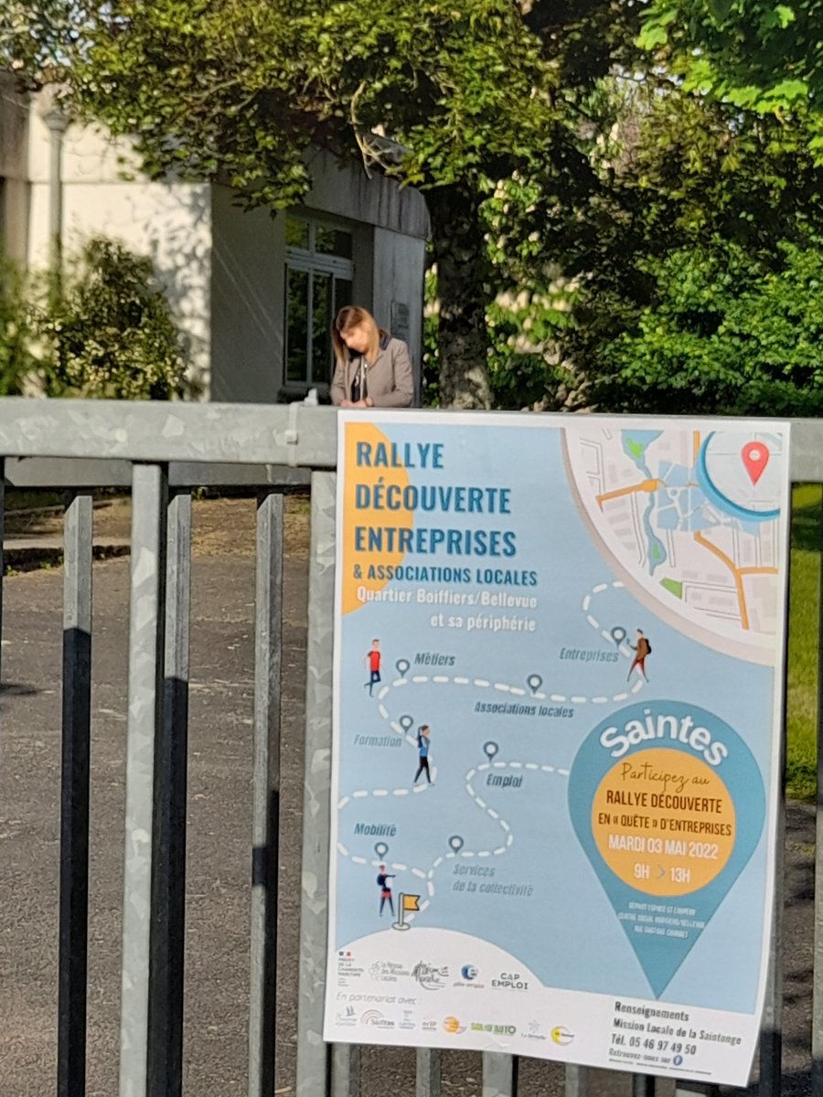 ValerieDemay's tweet photo. 1er Rallye en "quête " d'entreprises organisé par la #MissionLocal de #Saintes avec #poleemploi . Ils viennent de partir... Bilan à 12h https://t.co/rOwONRLnlX