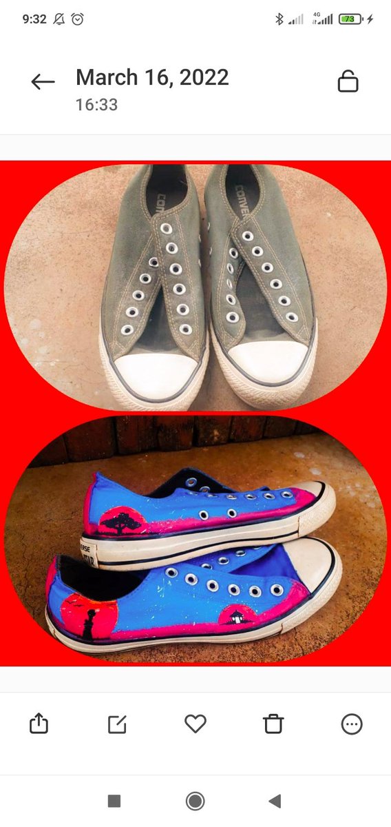 MsGugstar's tweet photo. 🔌 My brother Tutu Mkhabela  pimped and revived my old and tired converse. 

He's available on +268 7631 1640 for both calls and WhatsApp 
#TiniTwitter https://t.co/IS4XXRjojC