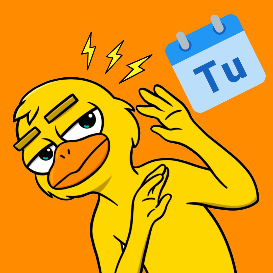 Tuesdays are just slight better versions of Mondays, they still DUCKING SUCK 🦆🤡💀

#NFT #NFTs #NFTCommunity #NFTArt #TDDT #