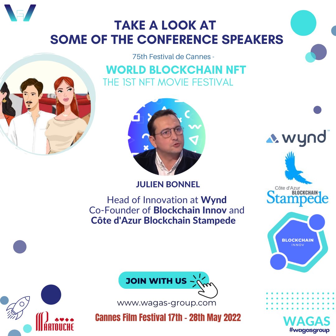 WAGAS GROUP (@wagasgroup) on Twitter photo <a href="/WagasGroup/">WAGAS GROUP</a> <a href="/daomovie/">DAMOVE</a> <a href="/damoversnft/">Damover’s Festival NFT | Enter the Metaverse</a> are proud to host as a guest speaker Mr. Julien Bonnel Head of Innovation <a href="/wynd/">wynd</a> Co-Founder of <a href="/InnovBlockchain/">Blockchain Innov #Web3 #CryptoActifs #Tokens #NFT</a> @Côte d'Azur Blockchain Stampede! World Blockchain NFT will bring together VIPs, & #Blockchain leaders.
wagas-group.com <a href="/WagasGroup/">WAGAS GROUP</a> <a href="/daomovie/">DAMOVE</a> <a href="/damoversnft/">Damover’s Festival NFT | Enter the Metaverse</a> are proud to host as a guest speaker Mr. Julien Bonnel Head of Innovation <a href="/wynd/">wynd</a> Co-Founder of <a href="/InnovBlockchain/">Blockchain Innov #Web3 #CryptoActifs #Tokens #NFT</a> @Côte d'Azur Blockchain Stampede! World Blockchain NFT will bring together VIPs, & #Blockchain leaders.
wagas-group.com