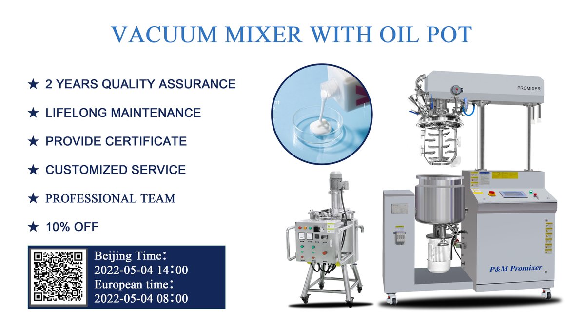 PMPromixer's tweet photo. Tomorrow afternoon on time will bring you the explanation of emulsifying machine products
Keep an eye on my studio
More surprises and benefits waiting for you https://t.co/QNwTGdMRTe