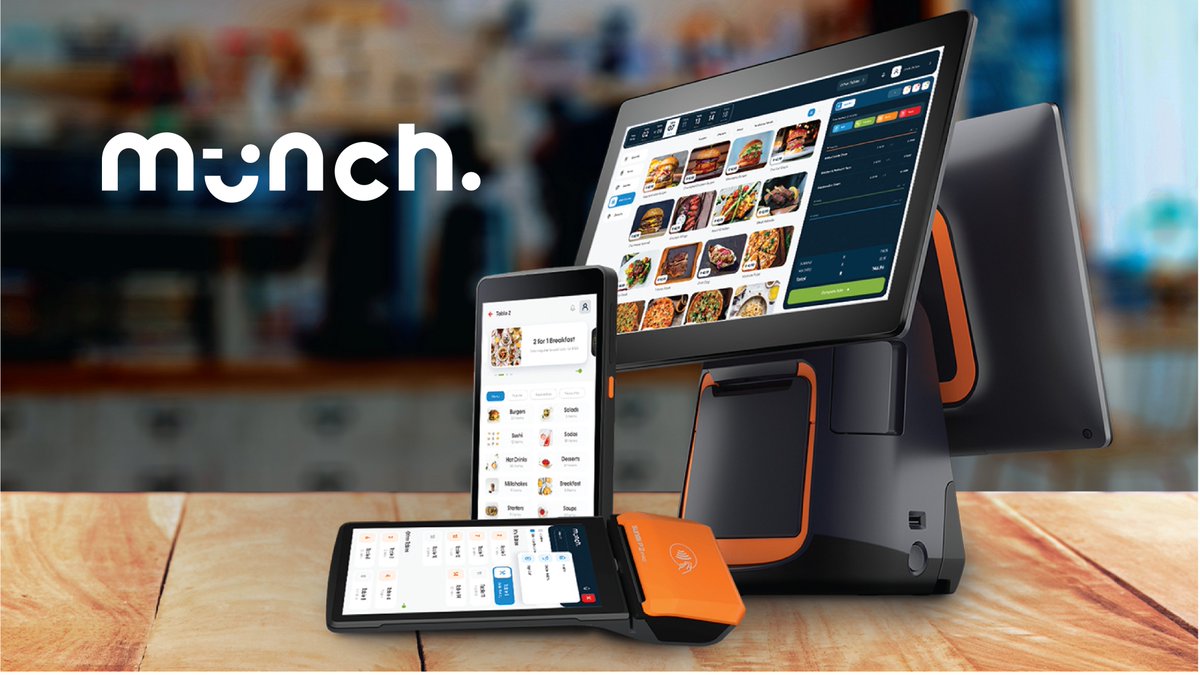 Munch offers a great range of hardware options to fit your everyday needs.

Contact us today to find more! munch.cloud

#restaurant #pointofsale #orderonline #digitalordering #payments
