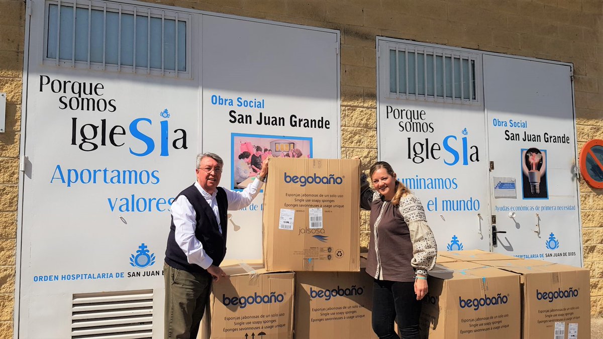 Continuamos trabajando en la campaña “Emergencia en Ucrania” de San Juan de Dios para que continúen llegando ayudas a #Ucrania.

En estos días hemos donado 21.000 esponjas jabonosas que se distribuirán directamente a los damnificados por la guerra. 

#EmergenciaUcraniaSJD