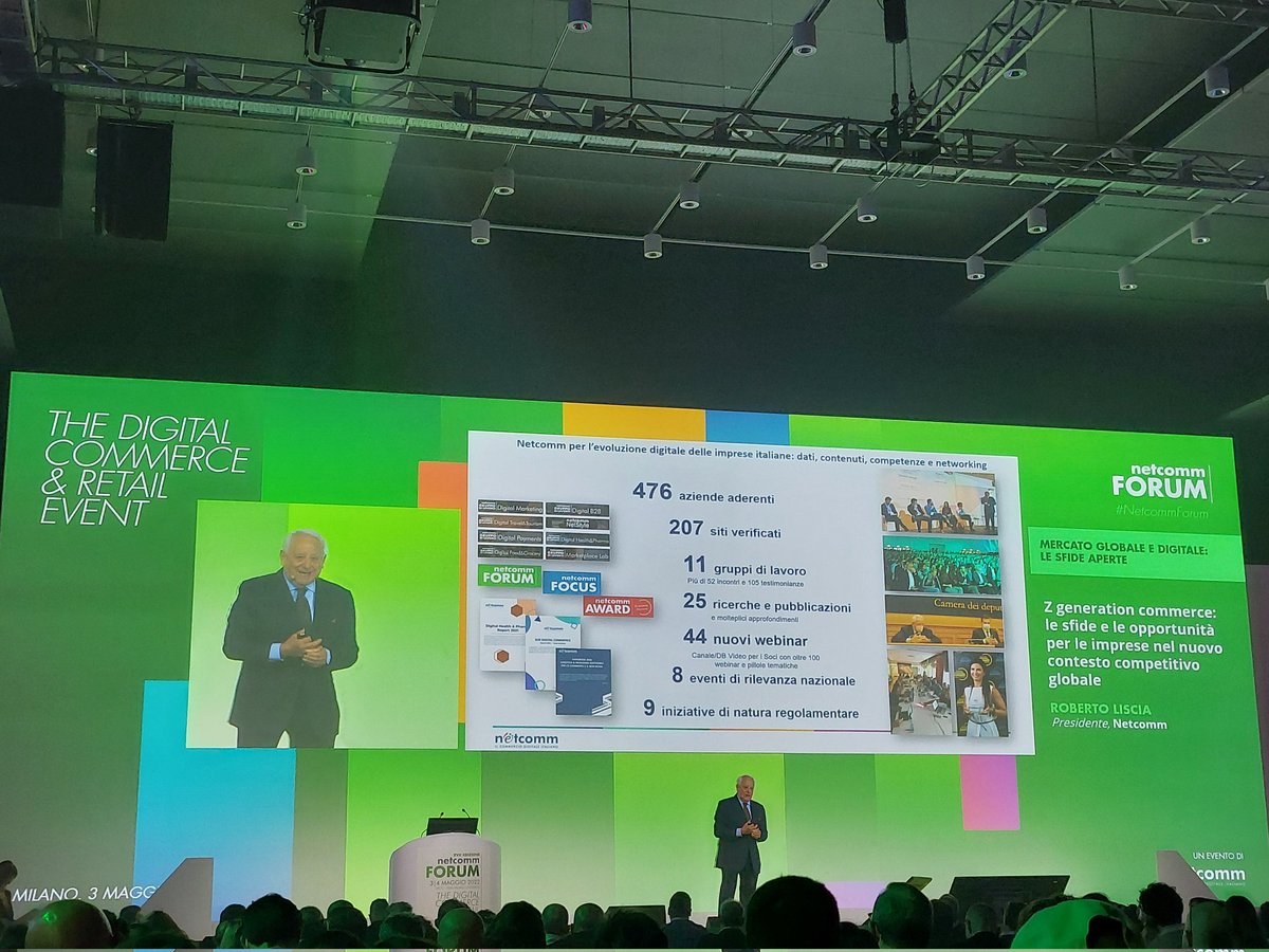 LucaCassetti's tweet image. @Robliscia, @ConsNetcomm President: "#Ecommerce is looking for new sources of consumer engagement: live commerce, social commerce, augmented commerce, meta commerce. #Retail is reacting and embracing #digitalisation: the shop 'goes' to the client, groceries in 10 minutes..."