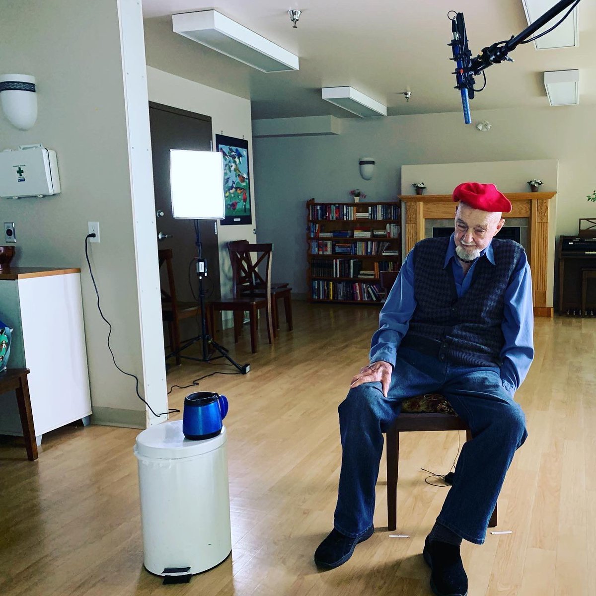 Filming an interview with #paulthebutchervachon for my documentary about #lunavachon going into production this summer. I filmed some amazing footage of he and the Vachon family! #documentaryfilm #telefilm #creativebc #blackmoonmedia #hangar18 #ravenbannerentertainment