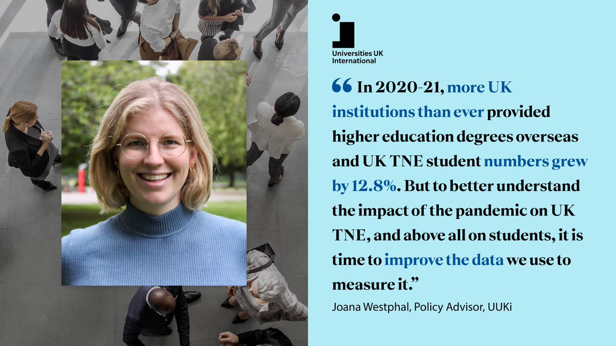 ✍️New blog!

TNE has had an exceptional year in 2020-21, with more UK institutions than ever providing higher education degrees overseas🗺️

Joana Westphal discusses where we go from here👉universitiesuk.ac.uk/universities-u…