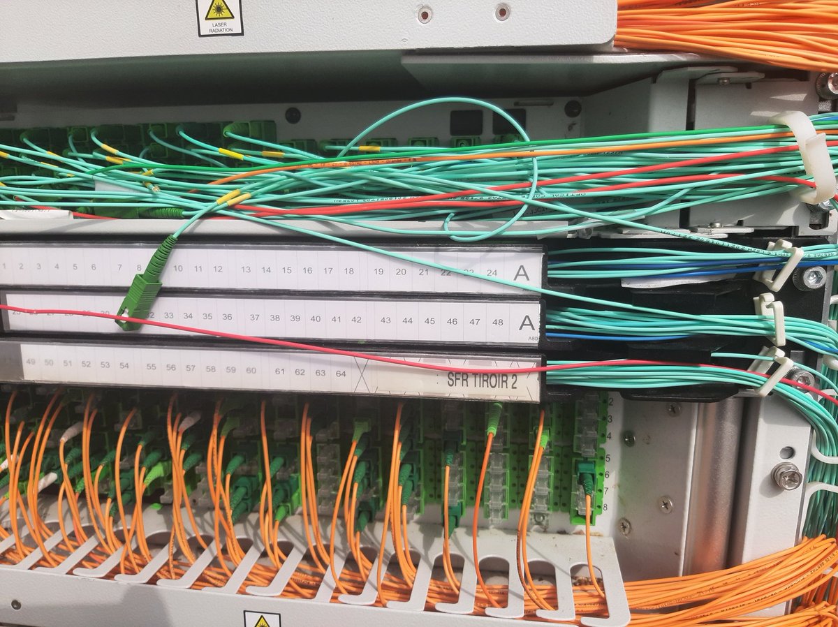 Feedback sur le PM remis en conformité sur Colomiers. Les cordons à 0 sont dus au fait du turn over entre les différents OC. Nous pouvons constater que l'accompagnement pour la bonne mise en pratique de l'ingénierie est encore nécessaire... 
Sfr champion dans le daltonisme...