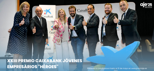 🚀¡Ya está aquí la XXIII Edición del Premio CaixaBank Jóvenes Empresarios "Héroes"!

✅ Menor de 40 años
✅ Propietario/a, socio/a fundador/a o principal responsable 
✅ Sede en la CC.AA  de la Región de Murcia

➡️ Conoce todos los detalles: ajeregiondemurcia.com/noticias/xxiii…