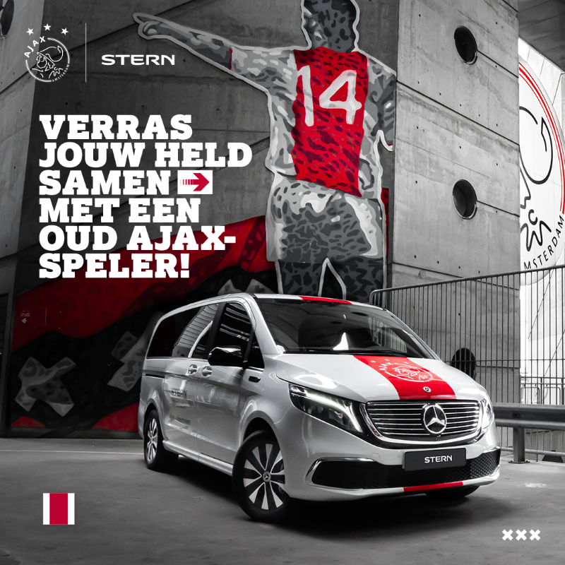 AFCAjax's tweet photo. Wie stond er het hele seizoen voor je klaar om naar de ArenA te rijden❓ 🚘

#ajahee | @Sterngroep