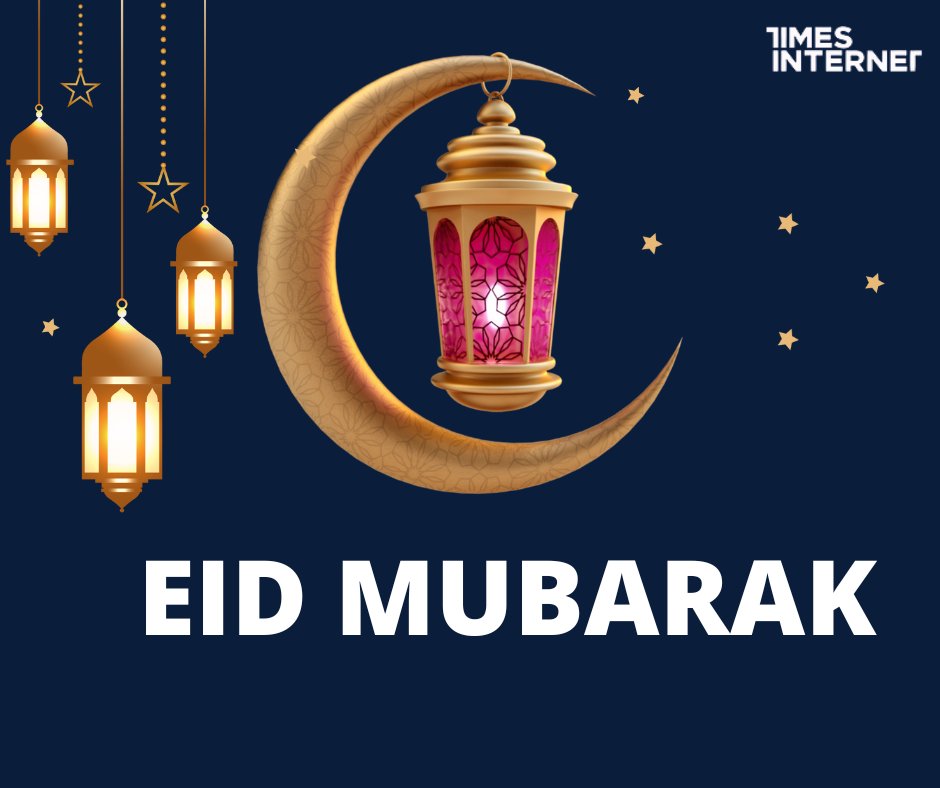 TimesInternet's tweet photo. May Allah bless everyone with strength, happiness and prosperity this Eid-ul-Fitr! #EidMubarak everyone! ☺️

@gaana @MXPlayer @ETMONEY @cricbuzz @timesprime @TimesPoints @timesbridge 

#eid2022 #ramadan #idulfitri #love #eidcelebrations https://t.co/48vWVuOPfV