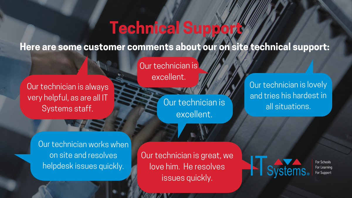 ITSystems_ITS's tweet image. We love getting feedback like this about our staff.  We know how hard they work but hearing things like this from SBMs is brilliant.

#TechnicalSupport #TechnicalSupportSpecialist #TechnicalSupportEngineer #sbmchat #sltchat #education #academies #MultiAcademyTrusts #schools