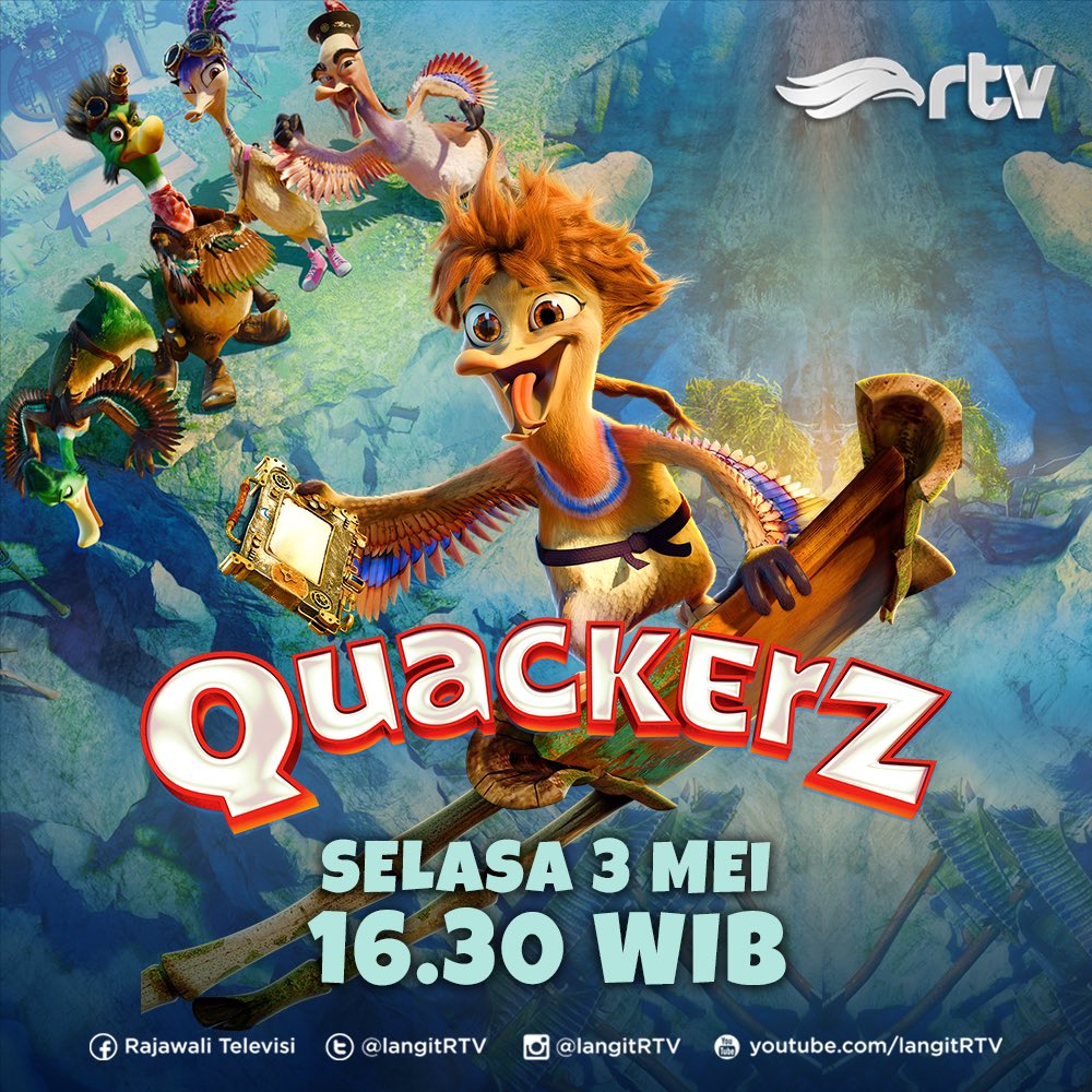 langitRTV's tweet photo. Siapa nih yang penasaran dengan kisah mereka? Menemani waktu bersama keluarga dengan program Quackerz sore ini pkl. 16.30 WIB di RTV Makin Cakep.
#RTVDigital #QuackerzRTV #Quackerz https://t.co/02JtVIljQI
