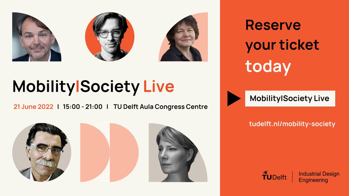 Join us June 21 for Mobility|Society Live! Explore an expansive view of mobility where technology is part of a bigger story. With @MazzucatoM @Rubenterlou @KaderAbdolah @BMW’s own Adrian van Hooydonk. With performance by @NDTDance. Tickets available now: bit.ly/tud-MobSoc