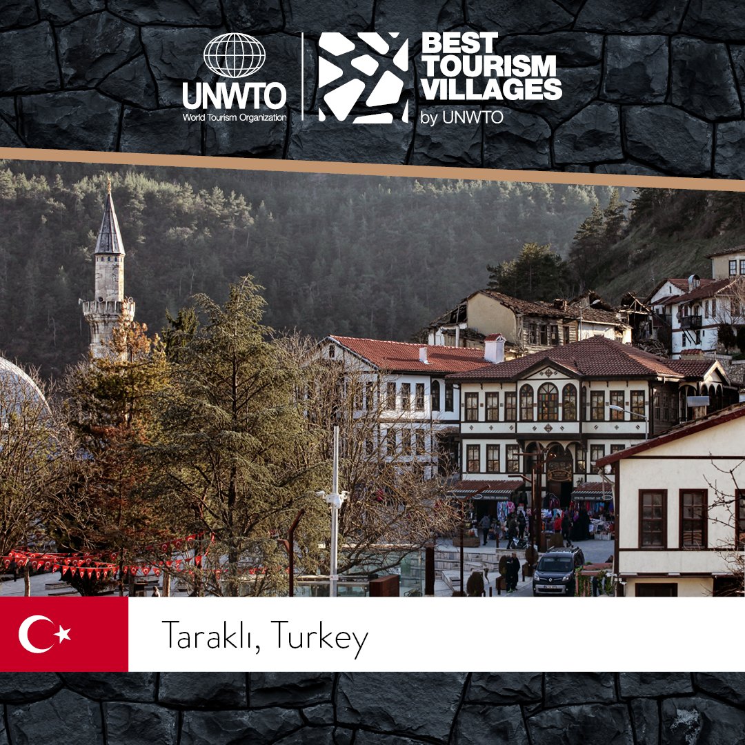A perfect example of Ottoman architecture.
It is Taraklı, in Turkey.
Also a great promoter of tourism for jobs, especially for  women and youth.
Find what else makes it a #BestTourismVillage: unwto.org/tourism-villag…