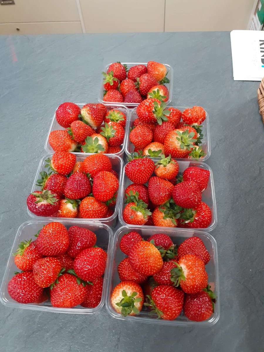 The strawberries are in!