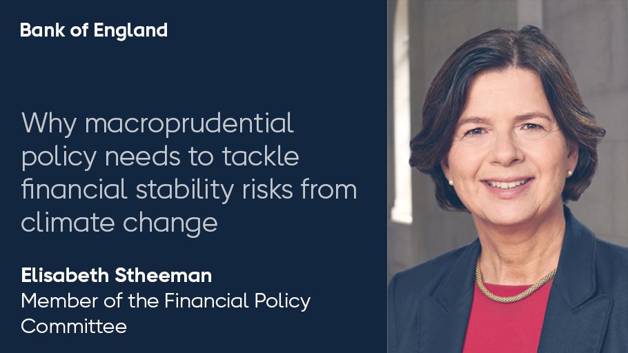 Climate change and the transition to net zero have big economic and financial consequences, says Elisabeth Stheeman.

She sets out what our Financial Policy Committee is doing to make the UK’s financial system more resilient to climate risks. b-o-e.uk/3vZjXw3