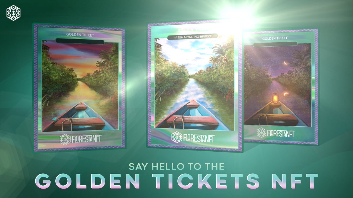 FlorestaNFT's tweet photo. We created the Golden Ticket NFT, a limited edition of NFT that will grant access to a series of exclusive benefits for its holders. A unique initiative to reward those who are the first to believe in us.

Keep following us on our social channels for more details! https://t.co/NXmrwAsMog