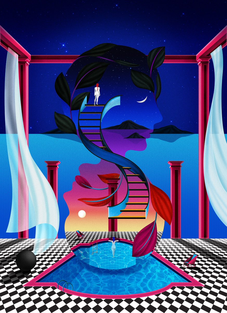 sheehij's tweet photo. "When we're asleep in this world, we're awake in another", said Dali.

 #landscape #instaart #artlife #paranormal #design #graphic #illustration #gfxmob #picame #designerscollective #thedesigntip #graphicdesigncentral #simplycooldesign #colour #vector #weloveillustration https://t.co/8Klz33OPAb