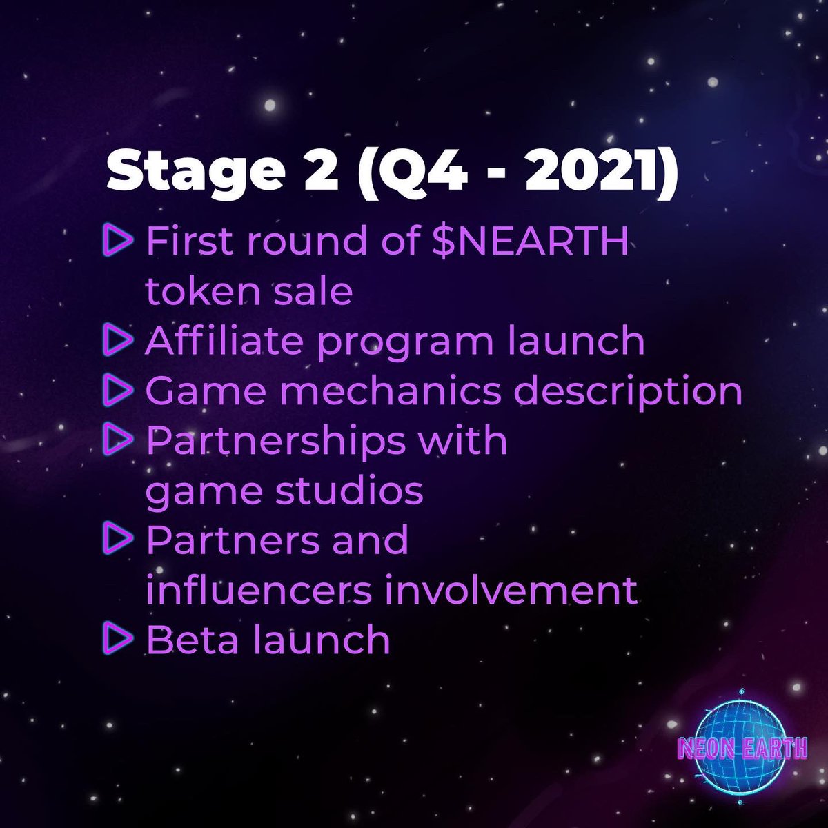 neon_earth's tweet photo. What ideas have we already implemented? What awaits our Neon Earth metaverse in the future?
You can find all the answers in our roadmap📍
#NFT #Metaverse #GameFi #BNB #crypto #NeonEarth https://t.co/LkLsjG4MDC