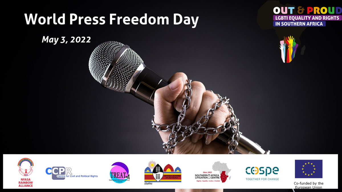 OutProud4's tweet photo. Happy Press Freedom Day to all members of the fourth estate. We plead with journalists to seek & tell stories of #LGBTQ people making a positive difference in communities & triumphing over adversity.
Here is a link to a media guide:
https://t.co/1RTggtYx6j
#QueerWithoutBorders https://t.co/7AKncmX4sD
