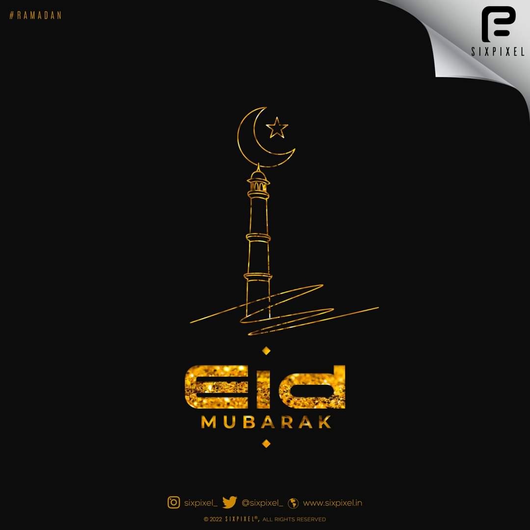 sixpixel_'s tweet photo. #Sixpixel® |  #eid2022 #EidMubarak2022 #Ramadan 
Eid Mubarak. -- On this day of celebration, I pray to Allah to bless you with happiness, success, and good luck. To you and your family, Eid Mubarak. -- May Allah grant you peace, joy, prosperity, and good luck throughout your life https://t.co/XiMhzoojON