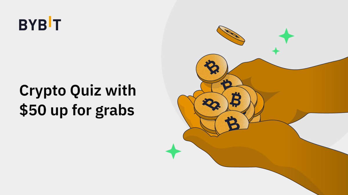 🥳 Quiz Time

Q: I am celebrated yearly in the crypto space. I come in a square package, made in a circular form but consumed in a cone shape, what am I?

To win:

1️⃣ Follow @bybitafrica +RT+Tag 3 friends
2️⃣ Fill this form> bit.ly/3s78PMv
3️⃣ Reply with the correct answer