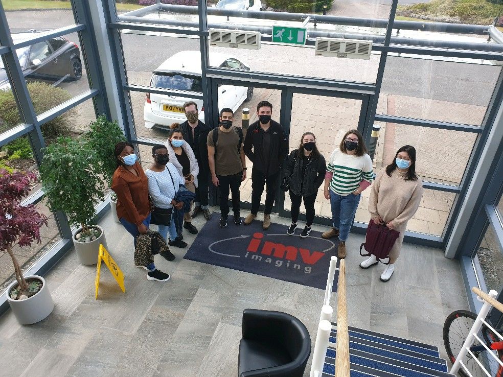 A huge thank you to our external partner, <a href="/IMVimaging/">IMV imaging</a>, and in particular Fraser Hamilton for hosting our first site visit now things are opening up. Great for our cohort colleagues to see how #ultrasound is used in real world applications.