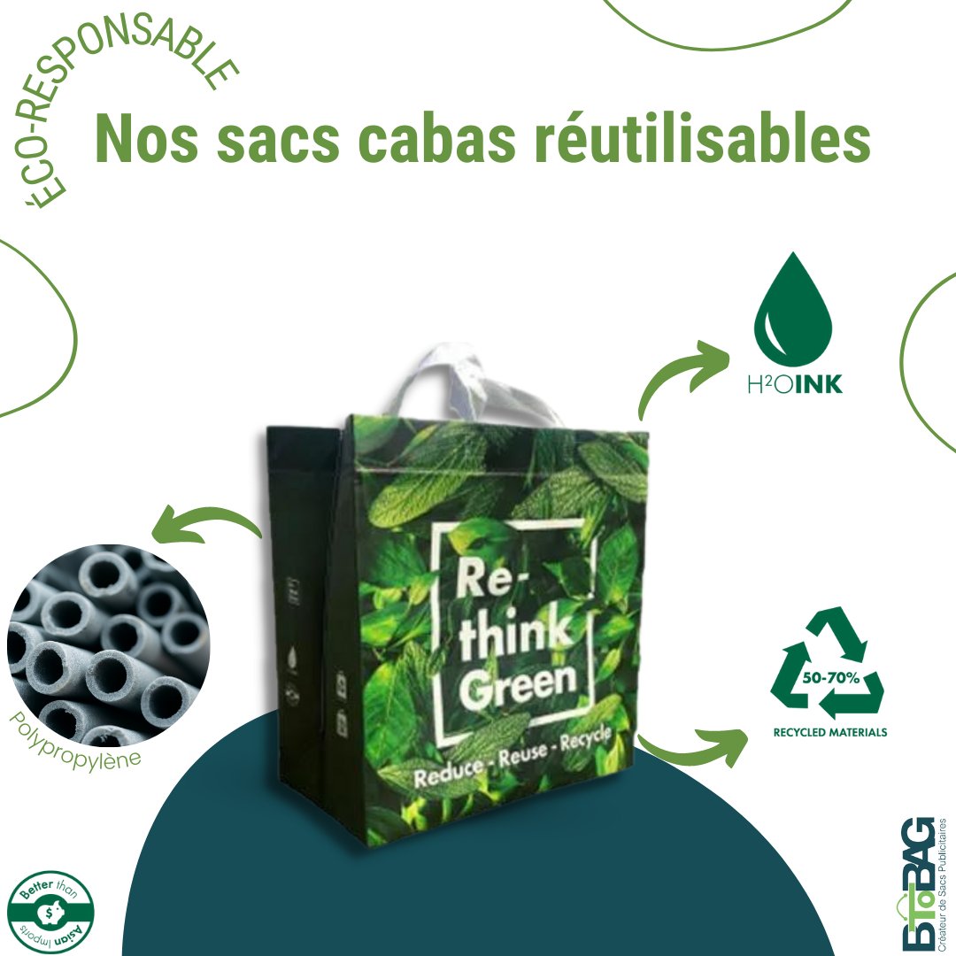 _BtoBag's tweet photo. Le polypropylène, un matériau 100 % recyclable. 👍

Nous vous proposons des sacs cabas réutilisables personnalisables en polypropylène pour une démarche éco responsable et respectueuse de l’environnement. 

Devis↘️ https://t.co/VxFrxw3KuS 

#cabas #sacpersonnalisé #polypropylène https://t.co/F3YIlKIp0r
