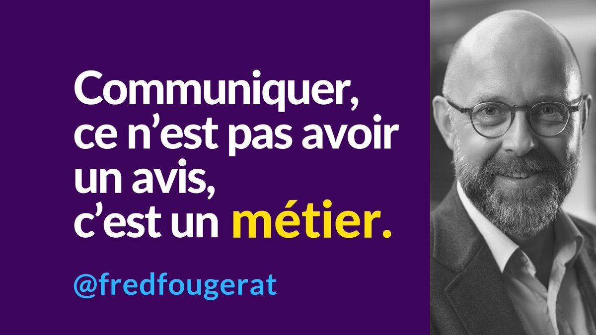 #Communication - Durant une vie de communicant.e vous rencontrerez toujours des personnes pour vous expliquer votre métier, alors que ce n’est pas le leur !
Leur prétention n’aura d’égale que votre professionnalisme. 

#LaComEstUnMétier

▶️youtu.be/Qlymo0PmAvA