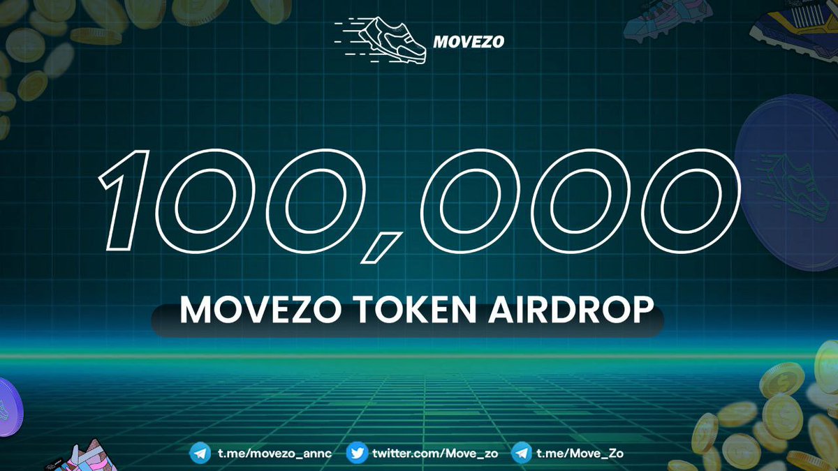 Move_zo's tweet image. 🔥 MoveZo - 100,000 $MVZ Token Airdrop 🔥

🏁Tasks 

✧Join MoveZo Chat &amp;amp; Channel

✧Follow MoveZo on Twitter, Like &amp;amp; Retweet Pinned Tweet with Hashtags.

✧Refer Friends for Bonus 😉

⚡Airdrop Form-
 MoveZo.xyz/airdrop 

#Move2Earn #MoveToEarn #BSCGems  #airdrop #Metaverse