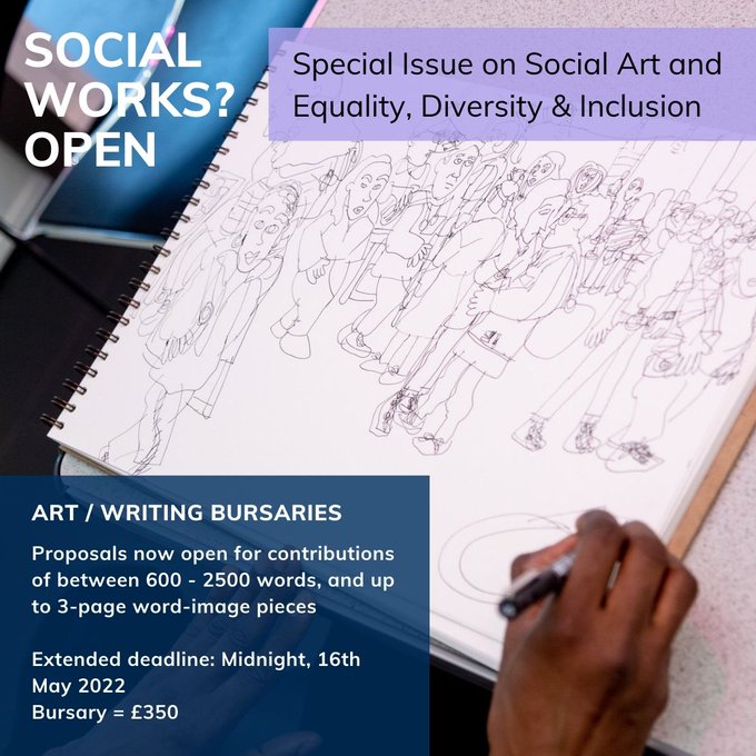 ***Deadline extended 16 May!*** 

Don't forget to apply for this PAID writing opportunity for Social Works? journal - special edition on Equality, Diversity and Inclusion!

social-works.axisweb.org/article/social…