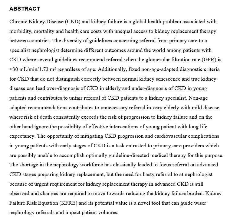 CKJsocial's tweet photo. 📣REVIEW:
Risk based versus GFR threshold criteria for nephrology referral in CKD
🆓https://t.co/49BtjLUktY
👉'Kidney Failure Risk Equation' &amp; its potential value is a novel tool that can guide wiser nephrology referrals &amp; impact patient volumes
@GlassockJ @PStoneOftheYear https://t.co/RaXpCtJAwI