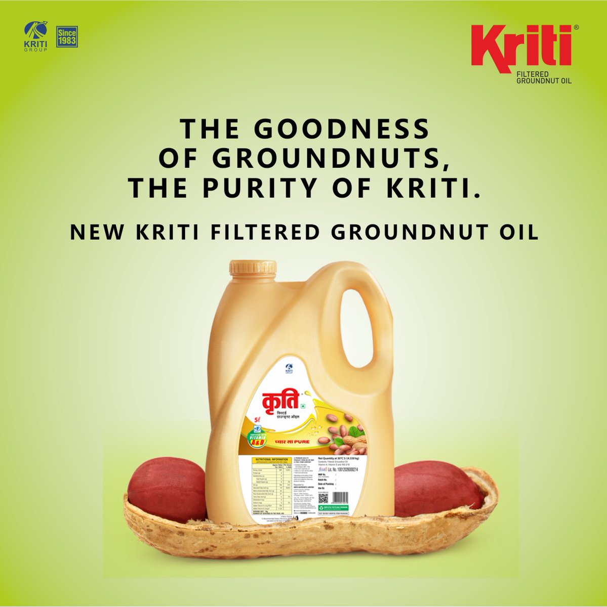 KritiRefinedOil's tweet photo. Pure and contains with many health benefits...you are sure to love it!
_
#KritiRefinedOil #KRO #KritiOil #RefinedOil #KritiGroup #KritiIndia #KritiFilteredOil #PyaarSaPure #LessIsMore https://t.co/AZpfUsobln