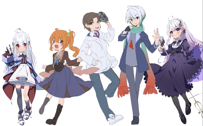 全身の描き方をざっくり解説しつつ友人の立ち絵を勝手に描きました 