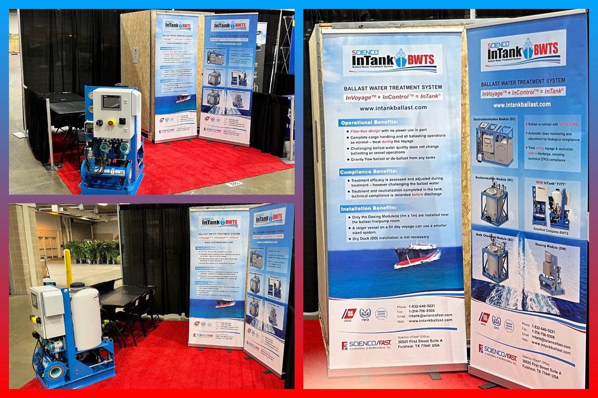 acquaeco_fr's tweet photo. [🚨Nouveauté pour le traitement des eaux de ballast💧🚢] Venez découvrir notre prochain modèle le InTank FITT® en exposition à la Offshore Technology Conference (OTC)
Une solution ultra compacte, sans filtre et pour tout débit !
@RecoverWater 

#Intank #Scienco #SciencoFAST #BWTS https://t.co/L2GH1zyWzO