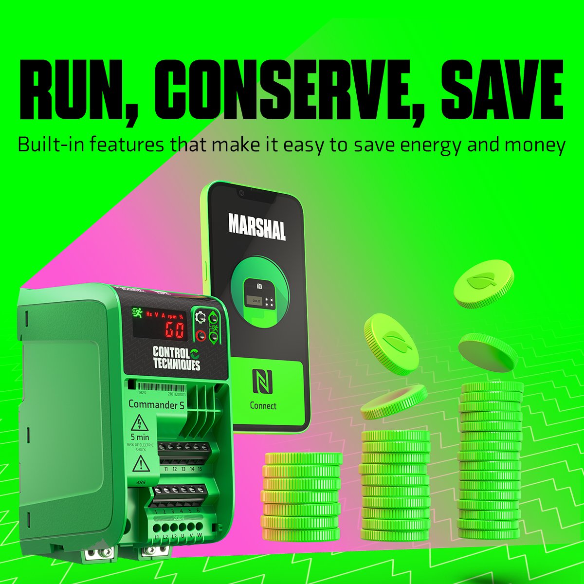nidecdrives's tweet photo. Ease the squeeze on your budget with Commander S! 💸

Built-in features to make motor control intuitive and cost-effective, and with the Marshal app setting up, monitoring and support are quick and easy.

Find out more: https://t.co/dUtgjdE5vn

#DriveObsessed https://t.co/PekWq3GNAy