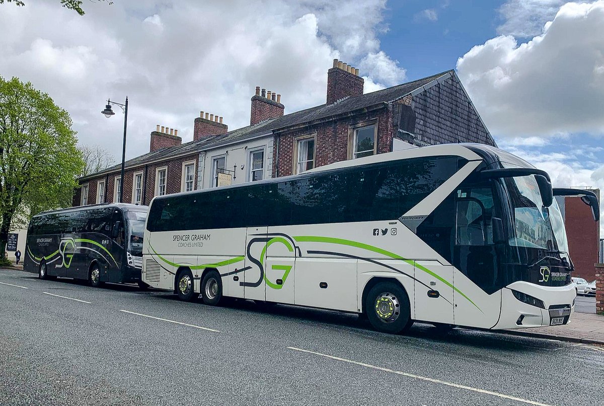 Drivers Callum &amp; Anthony having a wee break between their duties on Sunday! 📸 Fab Photo... #RailReplacement #Carlisle #CumbriaCoastLine #WCML #TeamSG