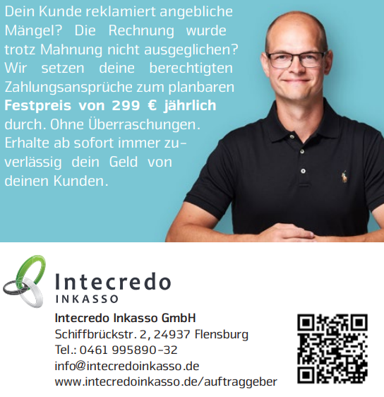 IntInkGmbH's tweet photo. Für viele Unternehmer geht es in der aktuellen Situation vor allem darum, kurzfristig Liquidität sicherzustellen und damit letztlich die Wettbewerbsfähigkeit zu sichern. Die Intecredo Inkasso-Flat ist dein Rundum-Sorglos-Paket, denn wir kümmern uns um deine Außenstände.

#Inkasso https://t.co/AgBGjDBbpg