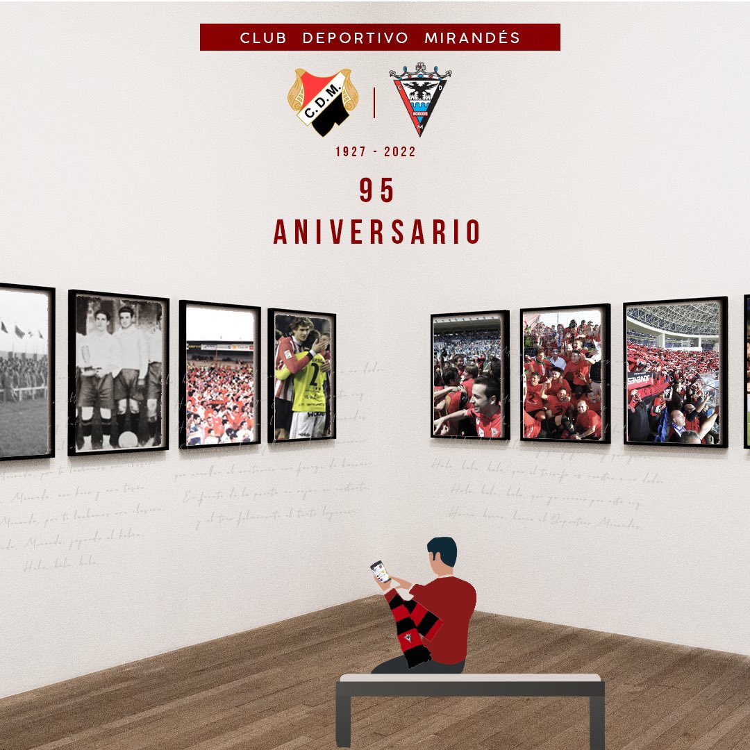 davidkomando's tweet photo. Jabatos...jabatas...felices 95 años de esta gran historia llamada @CDMirandes y un sentimiento muy difícil de explicar. Bendita suerte la nuestra de ser jabat@s, te querré hasta el fin de mis días♥️🐗

Donde tú estés,
yo te seguíre,
siempre Mirandés 🎶 https://t.co/znJefsyli6