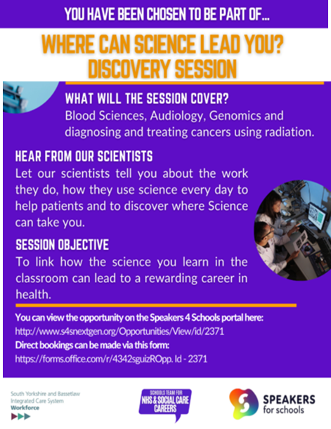 HelloRidgewood's tweet photo. All year 9 pupils have taken part in a live, virtual work experience event this morning where they learnt what scientists do and how they use science every day to help patients and discover where science can take them. https://t.co/lSEG3DmiUX