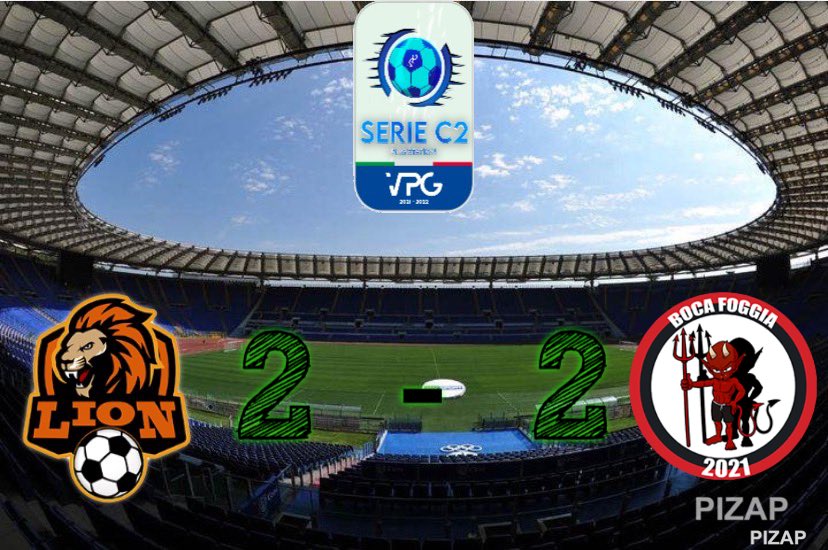 LEON ESPORTS official team AC LEON MONZA & BRIANZA (@teamlionpro) on Twitter photo ๐| REPORT
๐ | CAMPIONATO SERIE C2 <a href="/VPG_Italy/">VPG Italy</a>
๐๏ธ | 5ยบ GIORNATA
๐ | <a href="/BocaFoggia/">BOCA FOGGIA</a>
๐ | 2-2
โฝ๏ธ | <a href="/Samuele11232470/">Samuele17</a>
โฝ๏ธ | <a href="/lion_maso/">LioN_Maso</a>
๐ | <a href="/KunCaffo/">Kun Caffo</a>
๐ | <a href="/MaransD/">Daniel Marano</a> ๐| REPORT
๐ | CAMPIONATO SERIE C2 <a href="/VPG_Italy/">VPG Italy</a>
๐๏ธ | 5ยบ GIORNATA
๐ | <a href="/BocaFoggia/">BOCA FOGGIA</a>
๐ | 2-2
โฝ๏ธ | <a href="/Samuele11232470/">Samuele17</a>
โฝ๏ธ | <a href="/lion_maso/">LioN_Maso</a>
๐ | <a href="/KunCaffo/">Kun Caffo</a>
๐ | <a href="/MaransD/">Daniel Marano</a>
