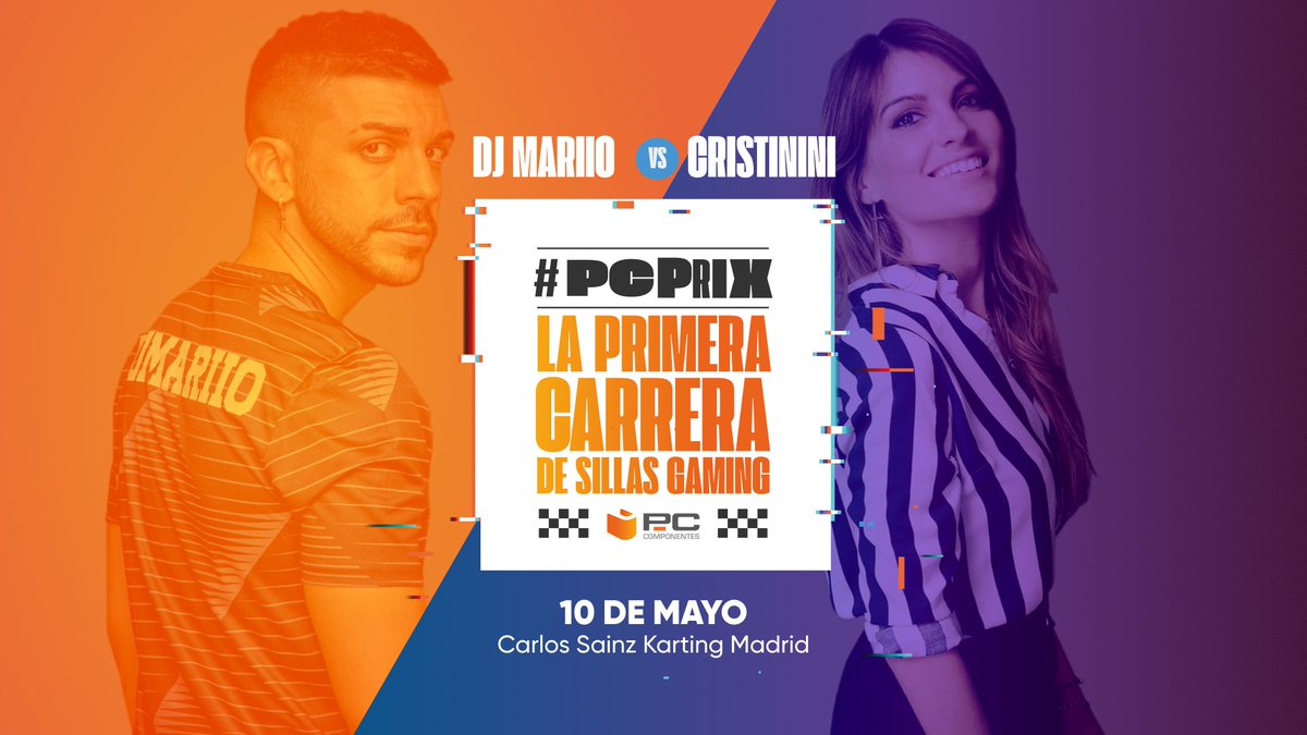 pccomponentes's tweet image. 🏁¡SORTEAZO!🏁PcPrix

😎 ¿Quieres participar en la primera carrera de SILLAS GAMING de la historia con @DjMaRiiO y @IamCristinini? 🎁 ¡Sorteamos 4⃣0⃣ pases dobles! 

1⃣ RT🔃 y sigue a @pccomponentes 
2⃣ Comenta con #PcPrix diciendo en cuál de los dos equipos te gustaría concursar